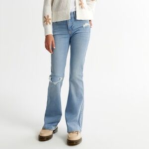 Girls Abercrombie high rise flare jeans 15/16